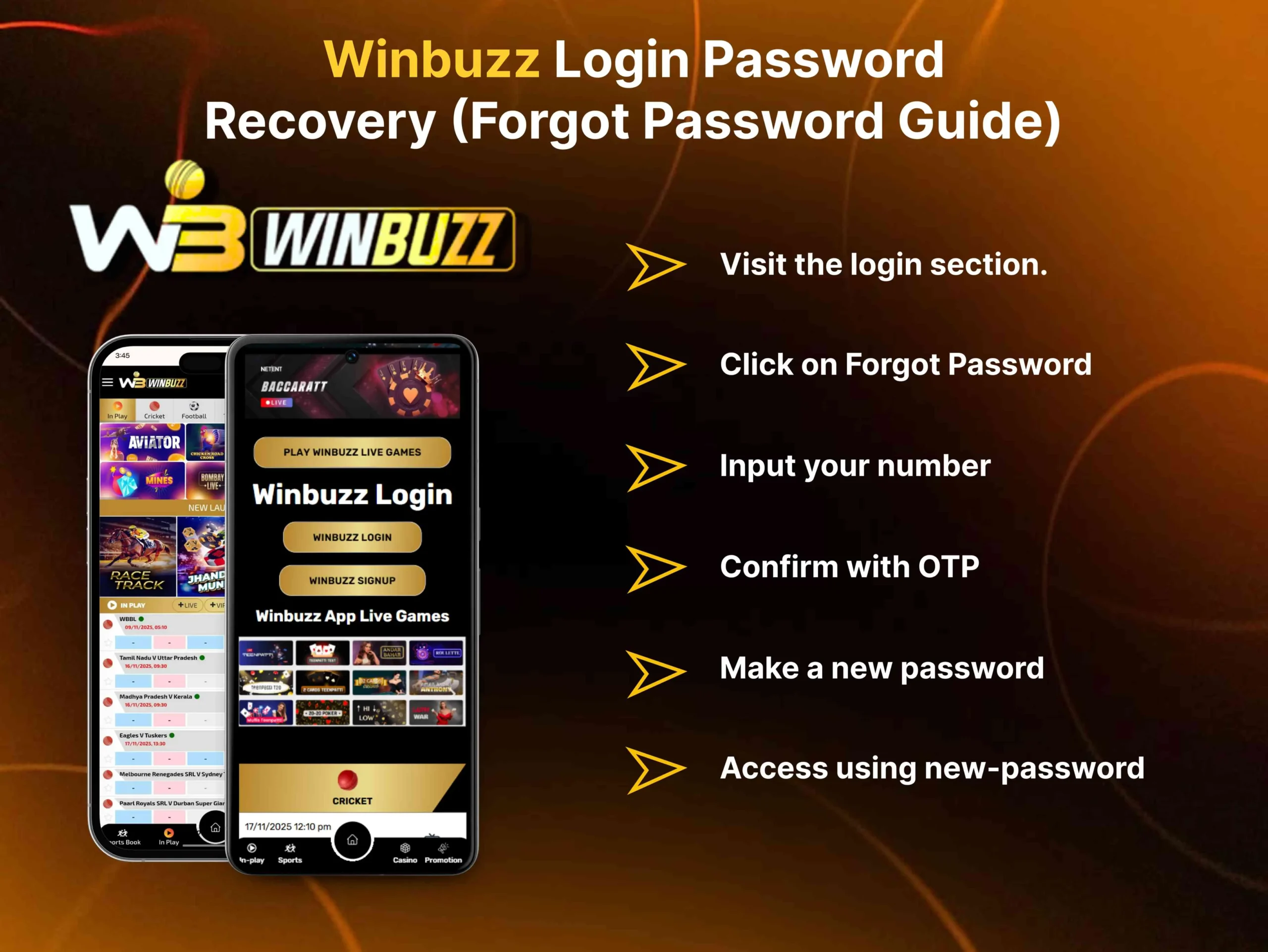 Winbuzz account forget password