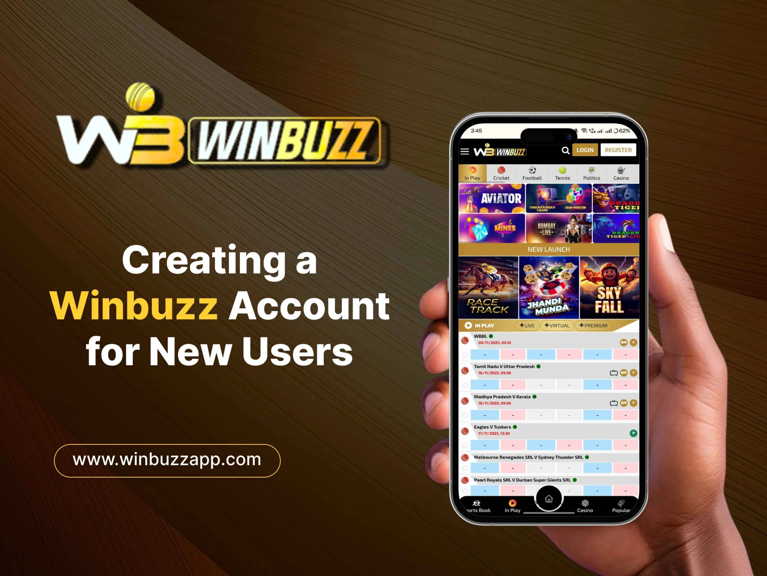 Winbuzz register