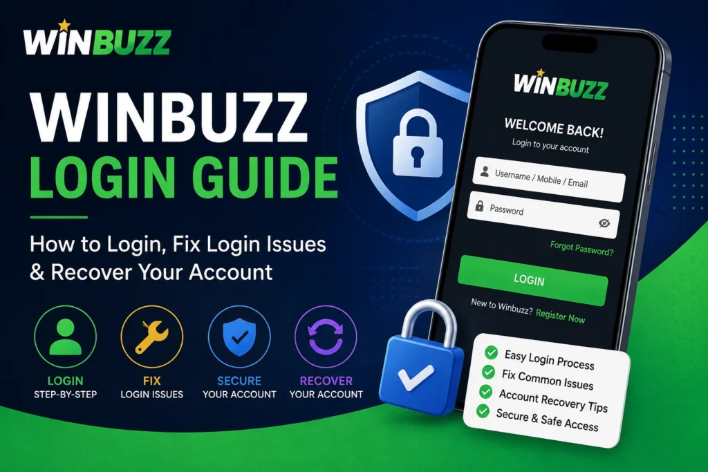 Winbuzz Login Guide: How to Login, Fix Login Issues & Recover Your Account