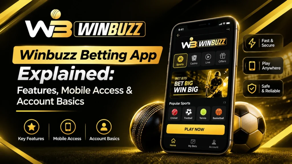 Winbuzz Betting App Explained: Features, Mobile Access & Account Basics