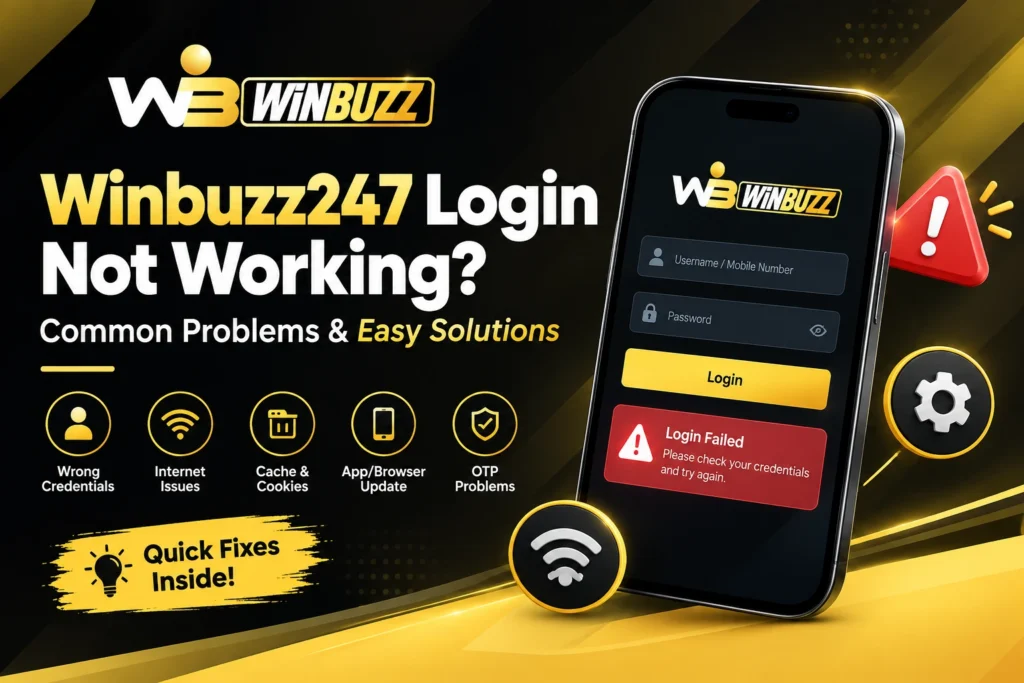 Winbuzz247 Login Not Working? Common Problems and Easy Solutions